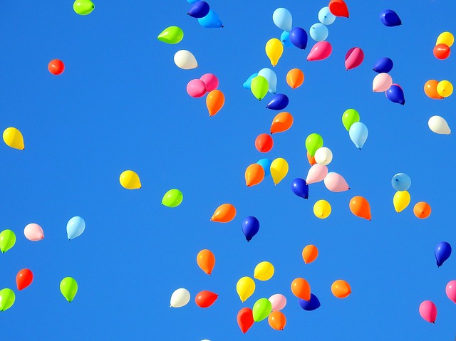 balonky na nebi