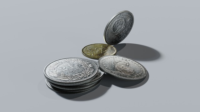 švýcarské franky, mince